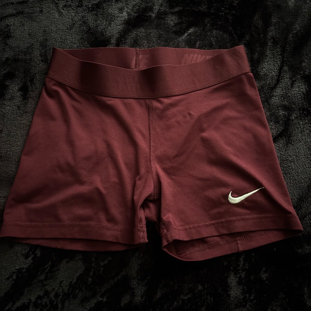 Nike Women's Burgundy Athletic Shorts